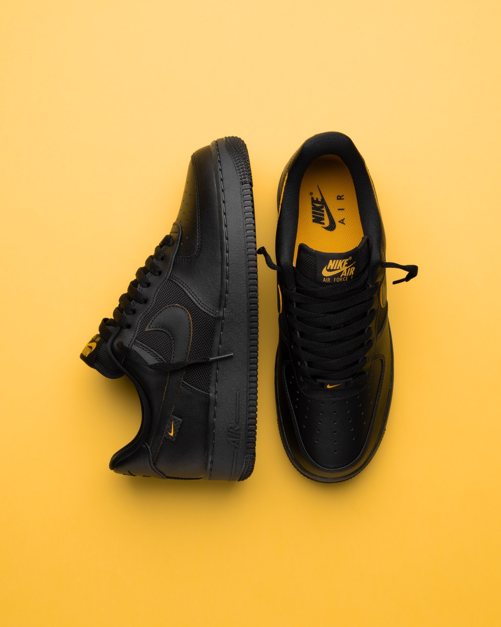 gold black air force 1