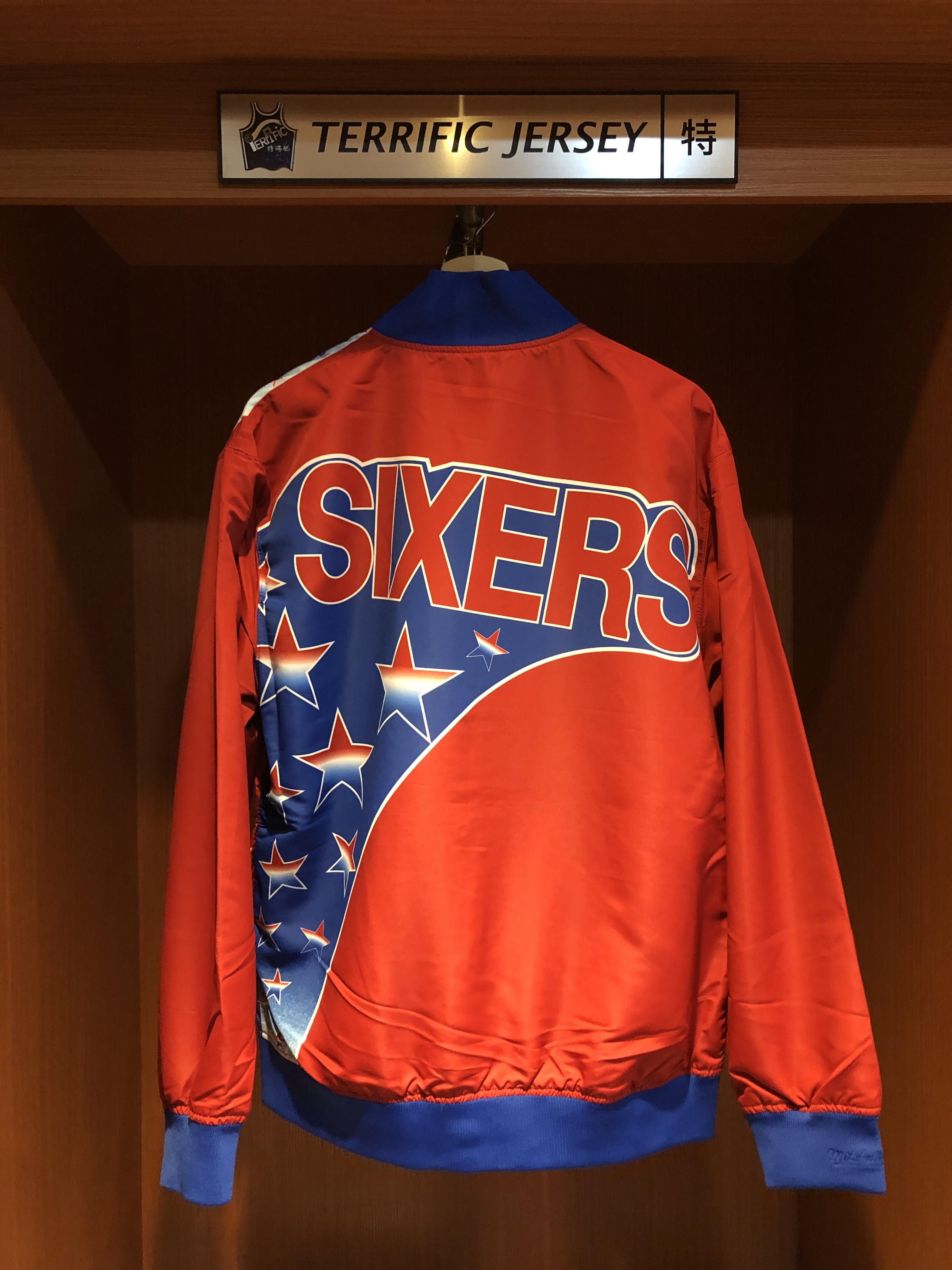 NBA外套 Philadelphia 76ers 費城七六人紅 流星 復古熱身外套 M&N HWC Warm Up Jacket 全新