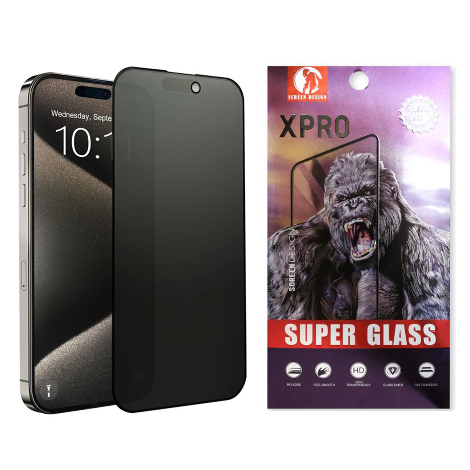 【現貨】XPRO - 巨猩 Super Glass Matte Privacy - iPhone系列 磨砂防偷窺防指紋超順滑全屏鋼化玻璃保護貼