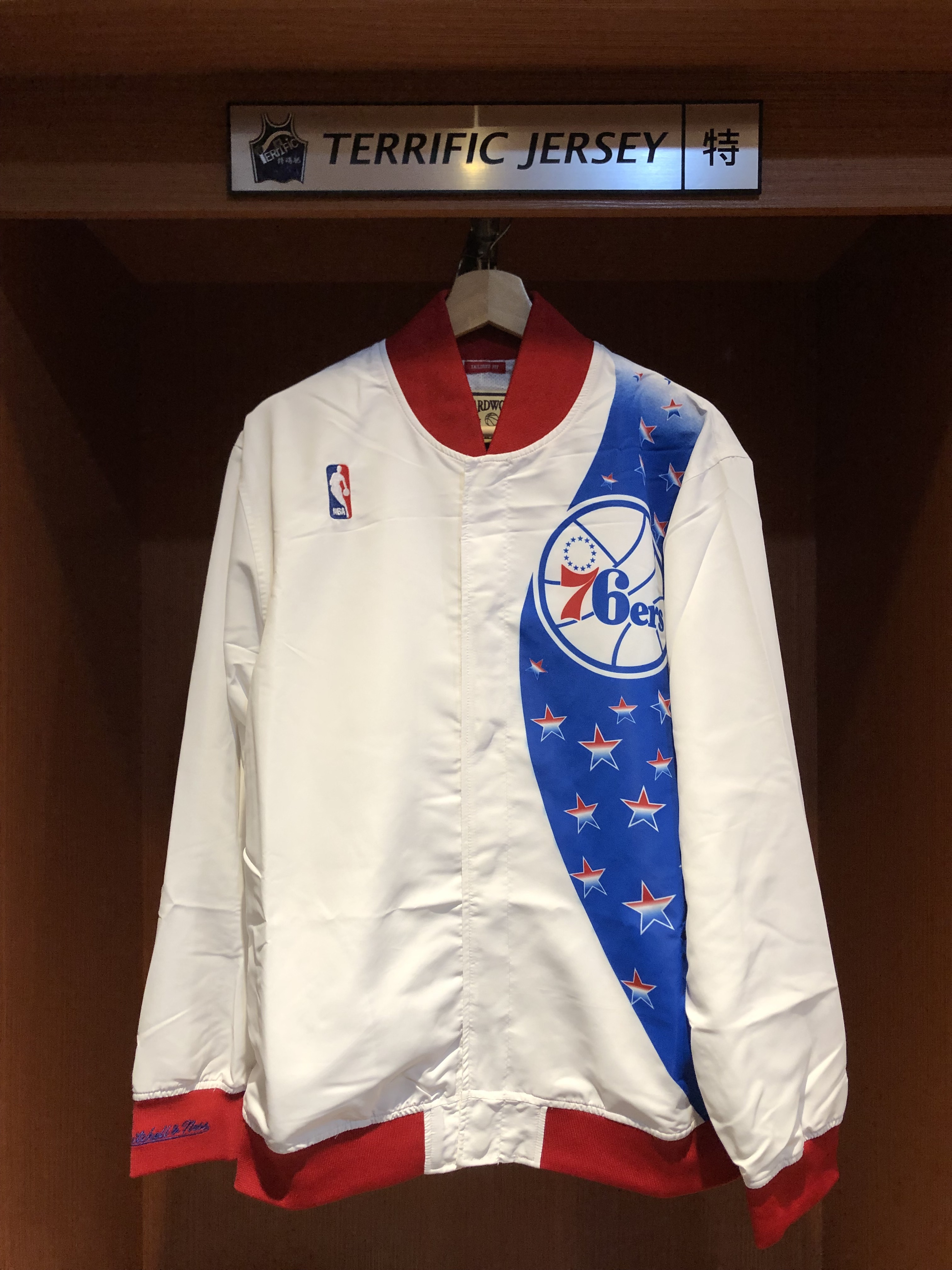 NBA外套 Philadelphia 76ers 費城七六人白 流星 復古熱身外套 M&N HWC Warm Up Jacket 全新