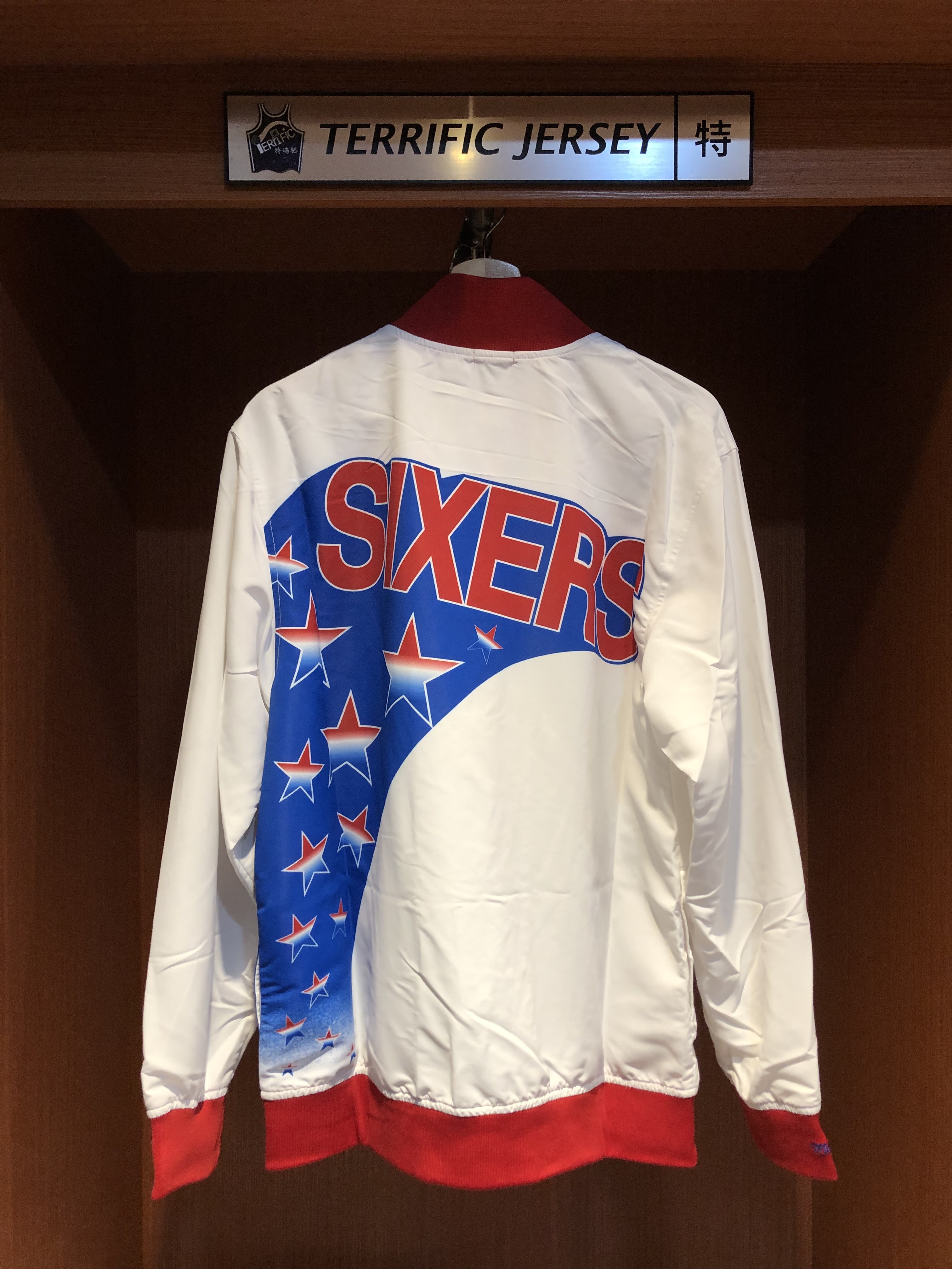 NBA外套 Philadelphia 76ers 費城七六人白 流星 復古熱身外套 M&N HWC Warm Up Jacket 全新