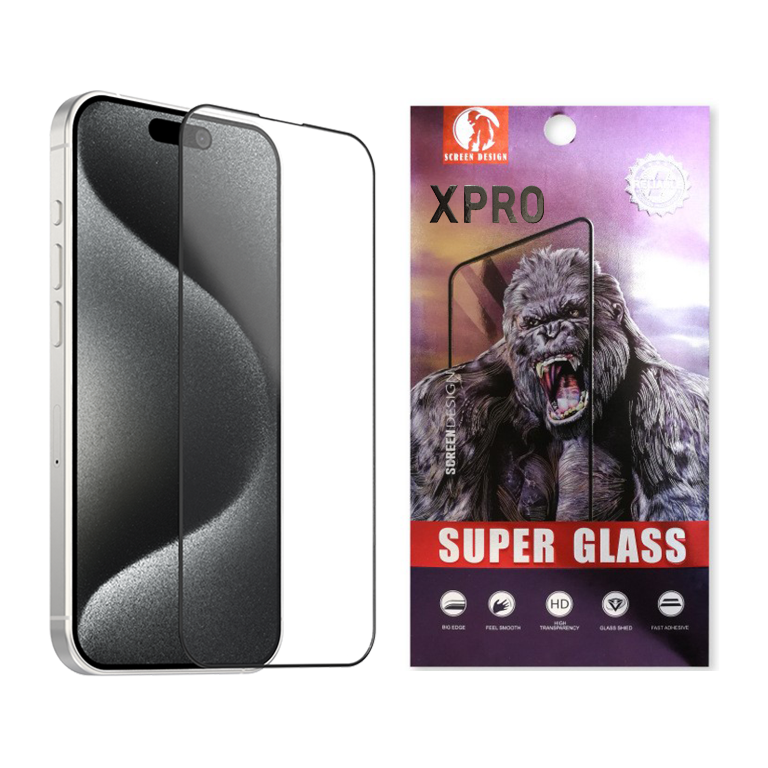 【現貨】XPRO - 巨猩 Super Glass Matte - iPhone系列 磨砂防指紋超順滑全屏鋼化玻璃保護貼