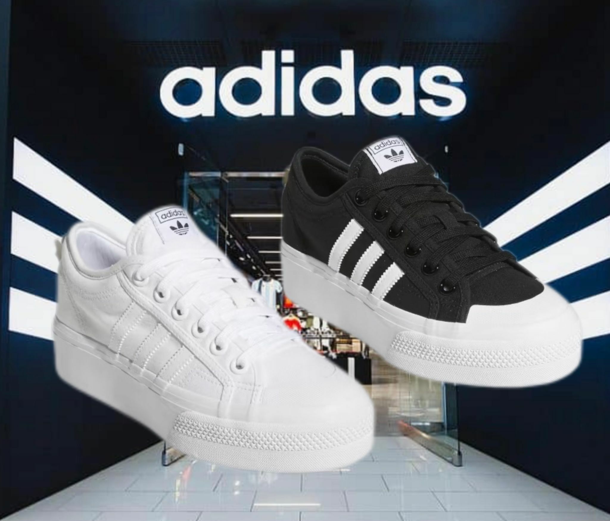 【預購】adidas F021301 厚底板鞋