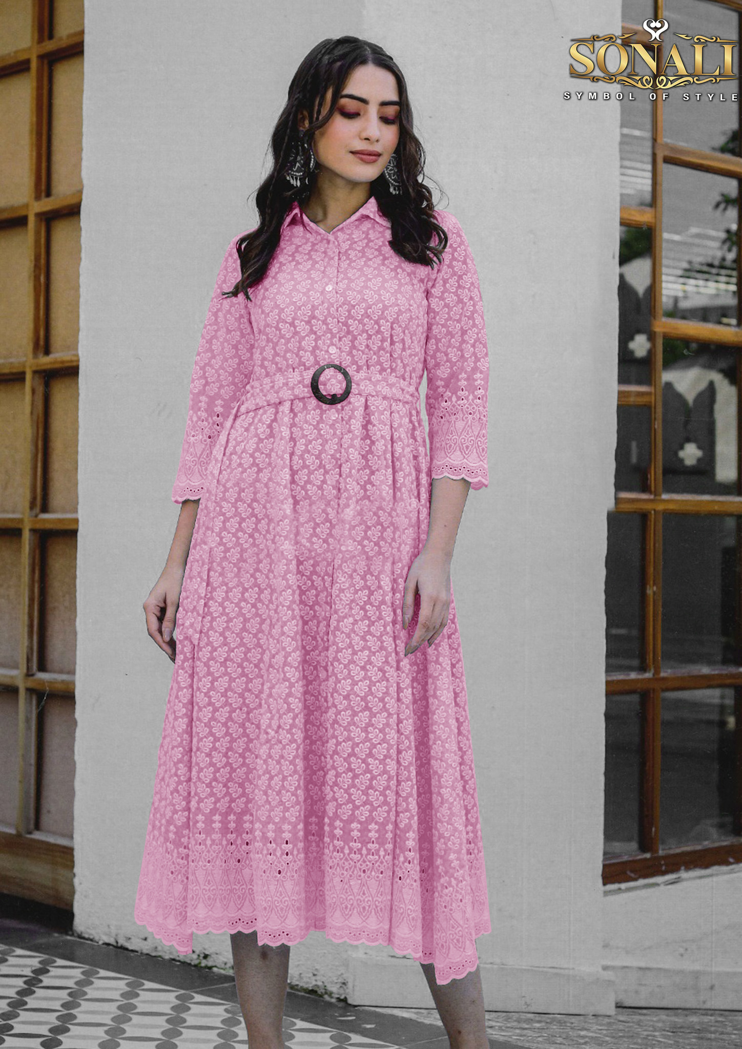 Sonali Premier Quality Women's Printed Dresses - Blue