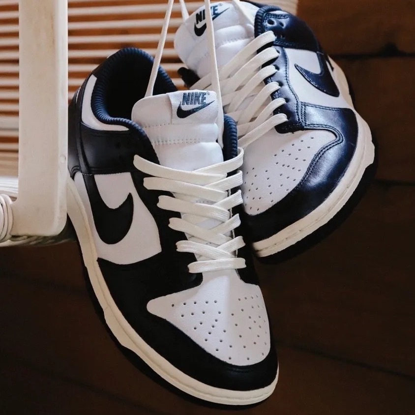 NIKE DUNK LOW "Vintage Navy" 漆皮海軍藍 奶油底 女鞋 FN7197-100 / 現貨+預購
