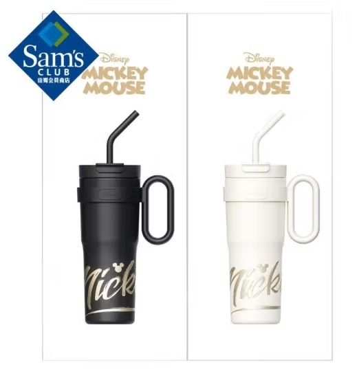 格沵(GERM) 米奇系列超霸杯 黑色+白色 雙杯裝