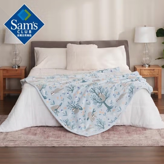 Member's Mark 抗靜電絨毯 (假日貓狗/樹獺/熊貓)