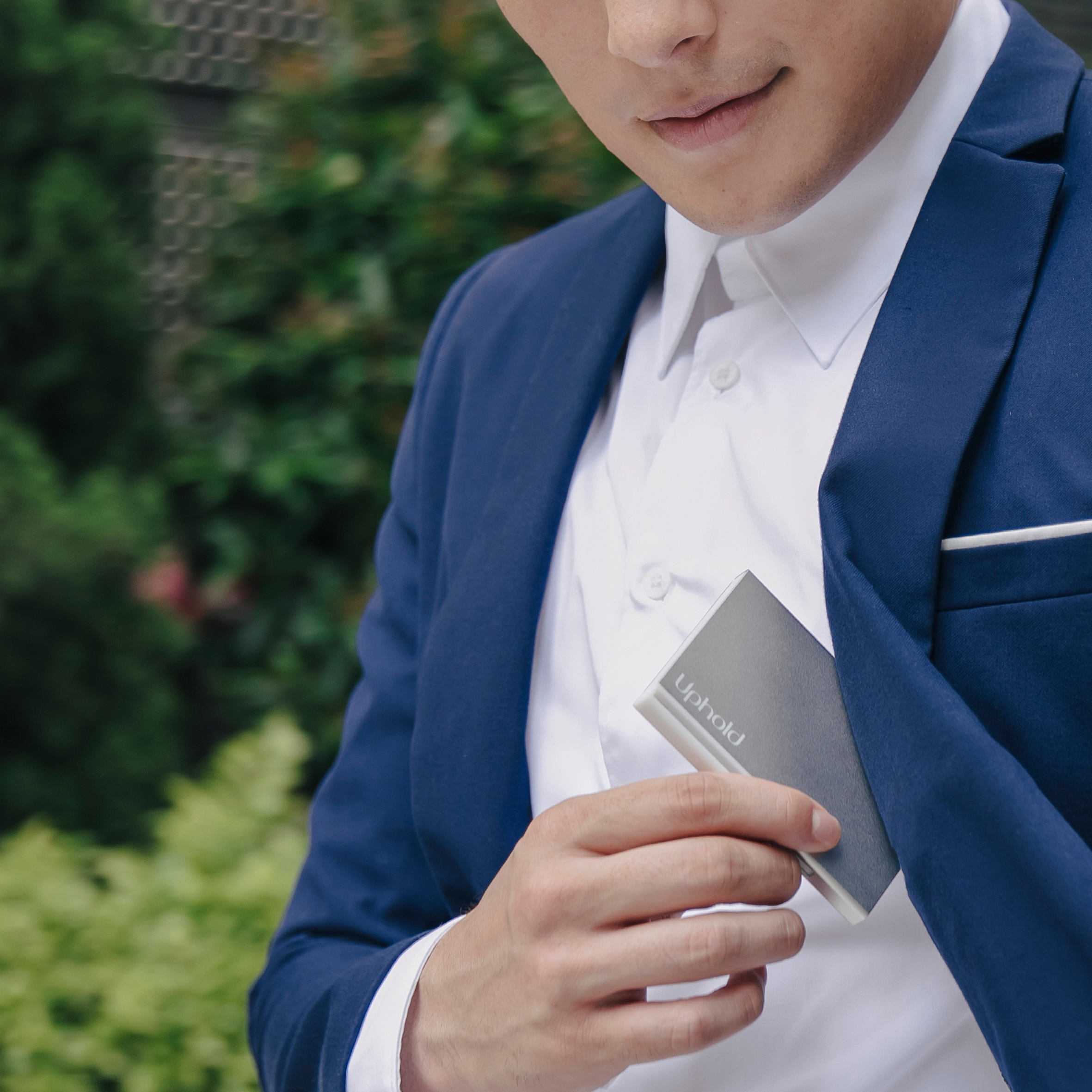 UPHOLD LIVING pocket-size reusable folding travel cutlery - gunmetal colour