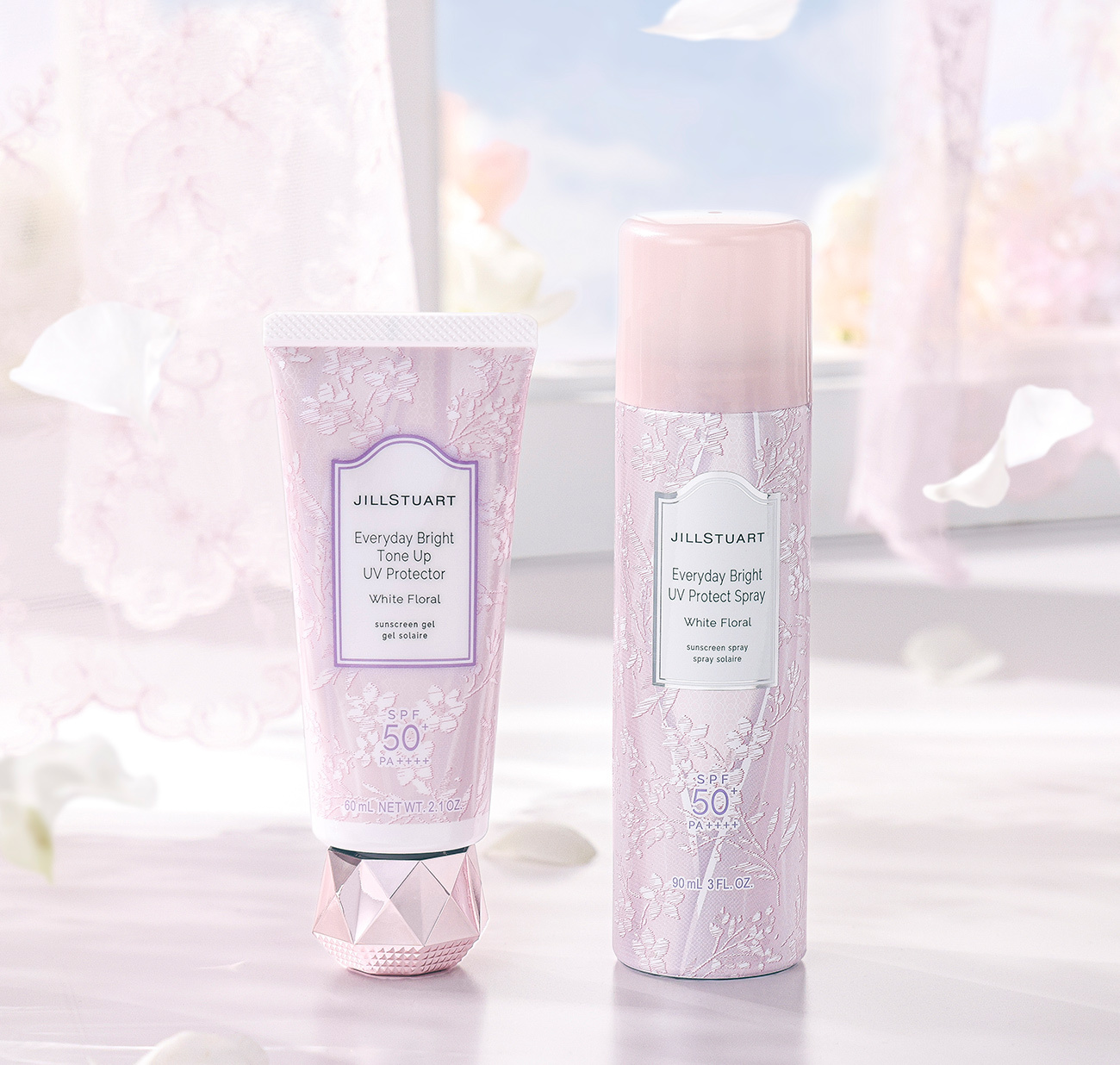 [限定] JILL STUART Everyday Bright Tone Up UV Protector White Floral / Everyday Bright UV Protect Spray White Floral