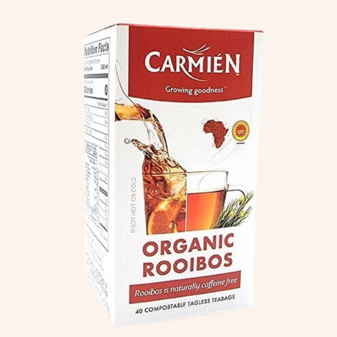 CARMIEN - 天然有機 原味紅茶 南非博士茶國寶茶100g   (2.5g x 40包) (131101)