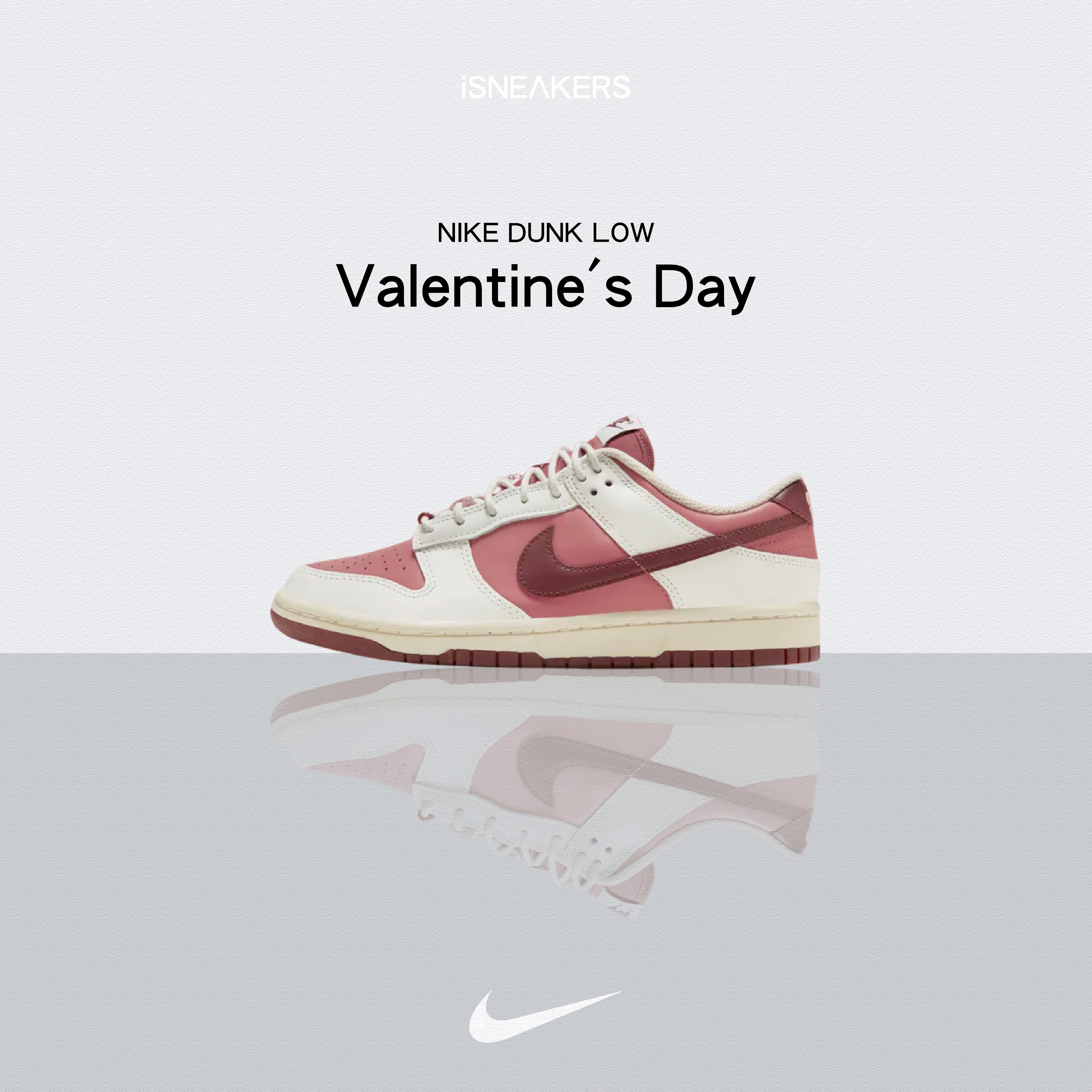 iSNEAKERS｜Nike Dunk Low "Valentine's Day " 情人節 反轉梅紅 HF0736-161