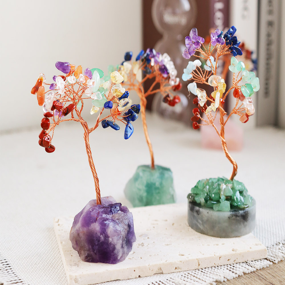 O'Pretty 歐沛媞 天然七彩水晶樹(5X5X12cm)-多款