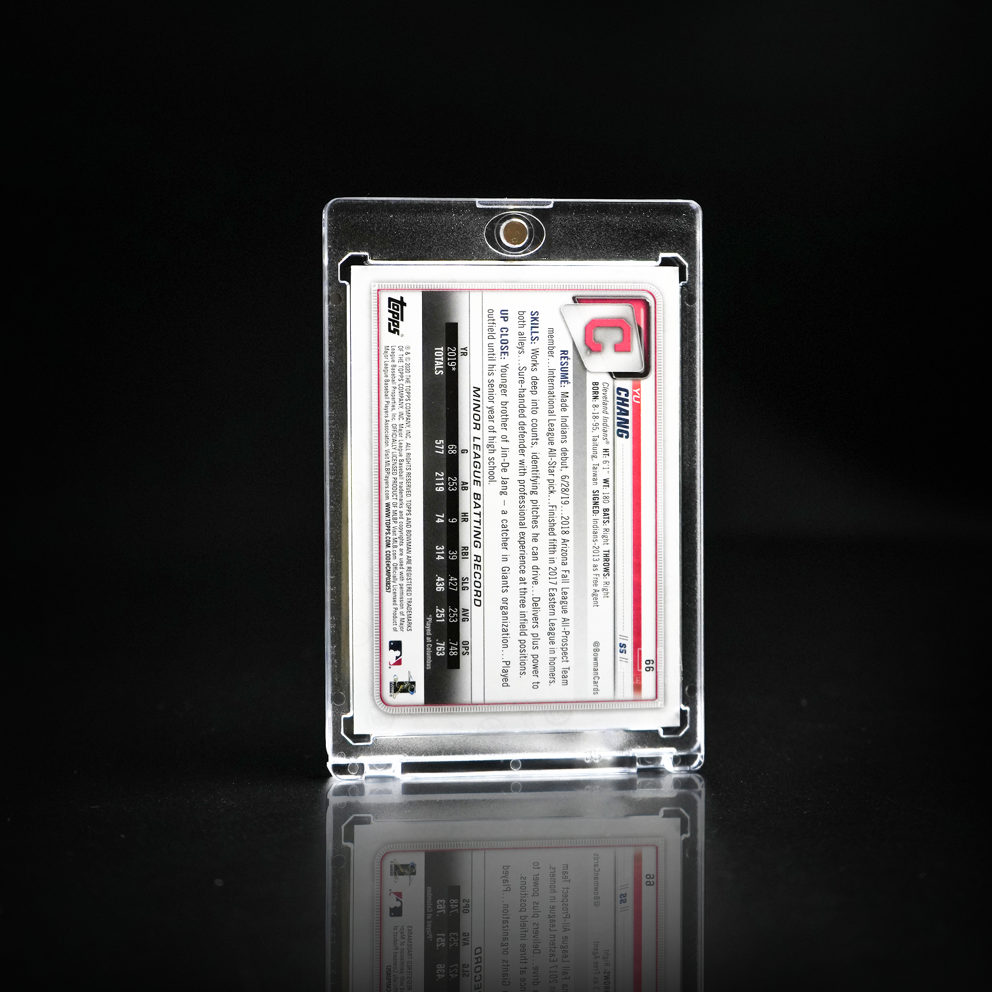 Yu Cheng Chang Topps Bowman Rc 2017 張育成 新人卡 球員卡 #66