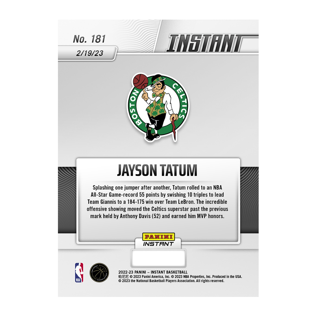 Jayson Tatum 2022-23 Nba All Star Mvp 全明星賽 最有價值球員 球員卡 #181