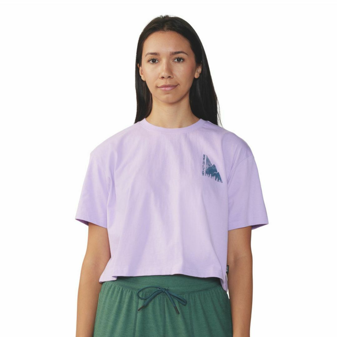 Mountain Hardwear T-shirt/女 Jagged Peak™ Boxy Crop Short Sleeve 紫藤 (MHW2068781567)