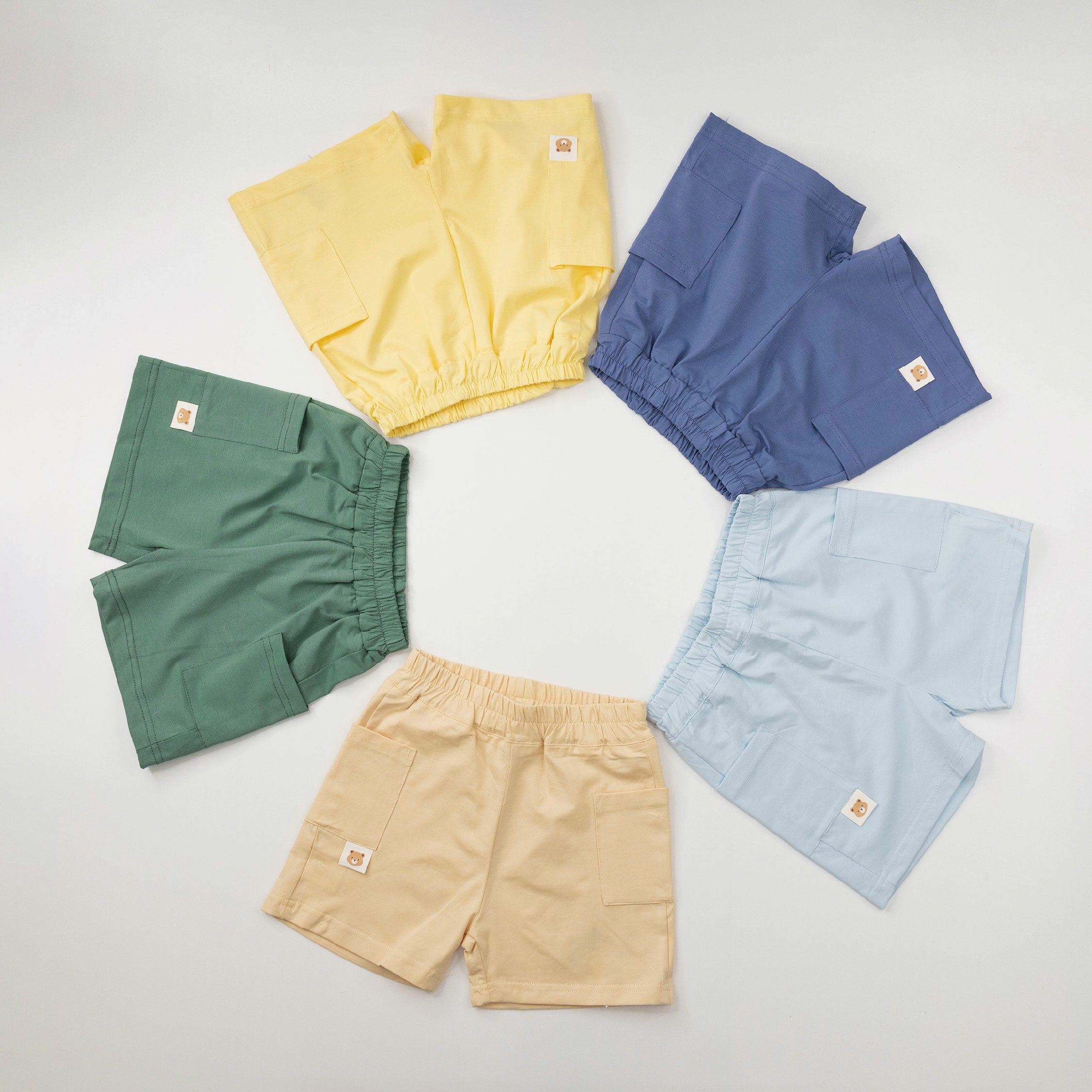 【JB1051】霜柔棉口袋短褲＊卡其色