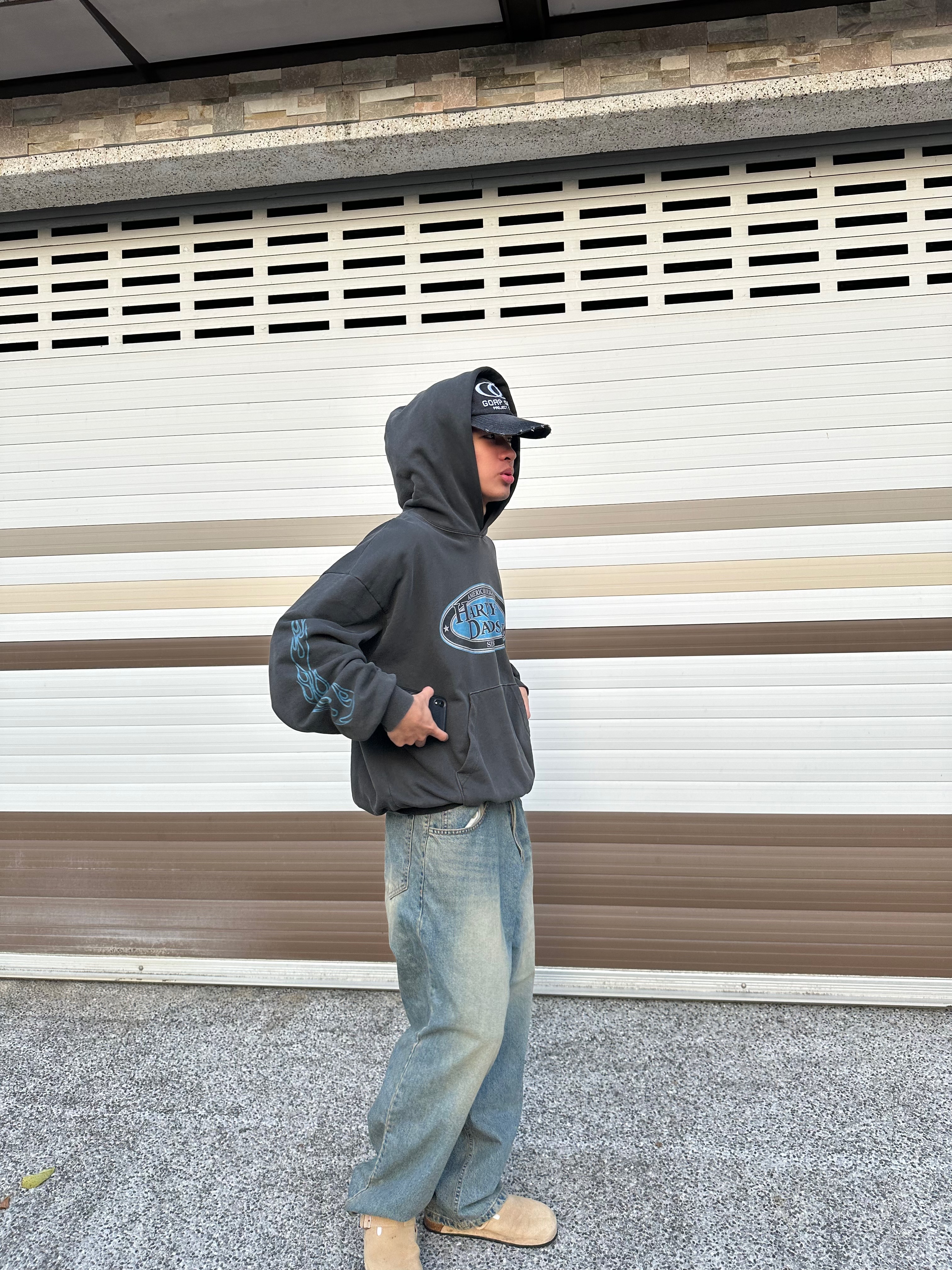 🇰🇷韓國 水洗 寬鬆 廓形 牛仔褲