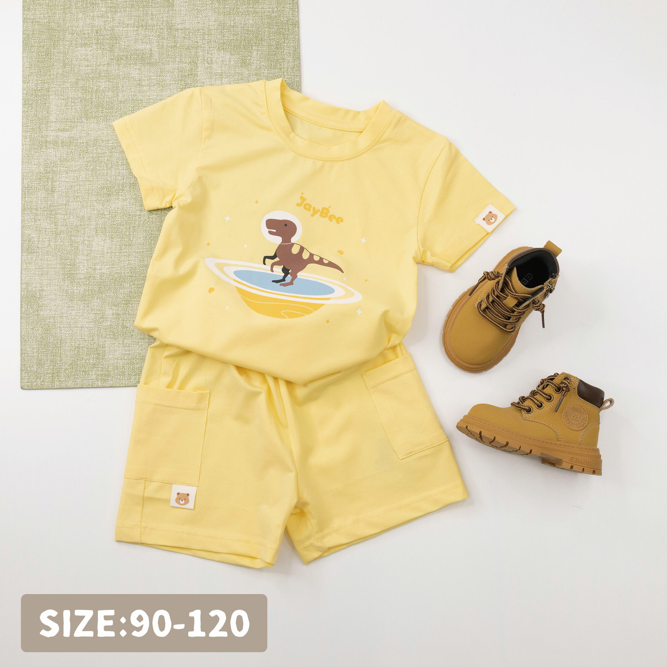 【JB1050】太空恐龍。霜柔棉上衣