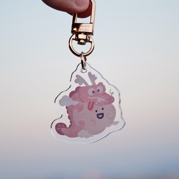 龍年限定  金屬壓克力吊飾  40mm