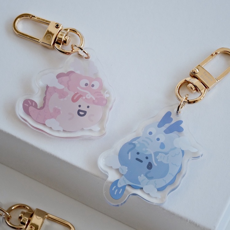 2024龍年限定  金屬壓克力掛飾  40mm