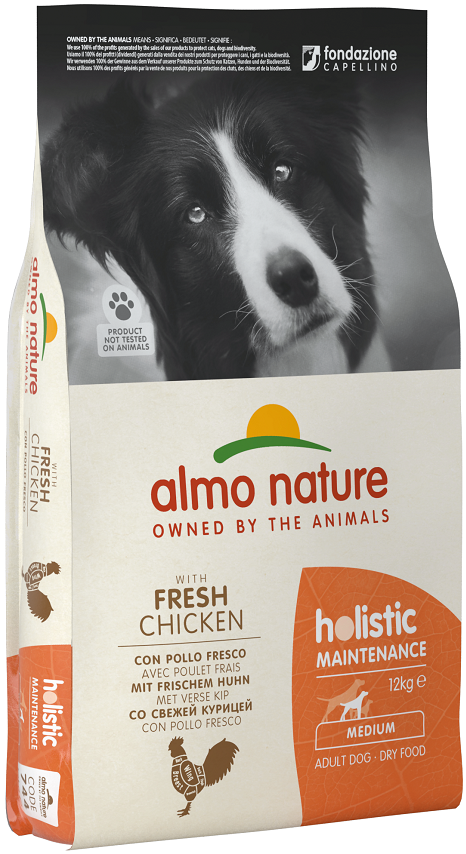 Almo Nature 744 狗乾糧 - Holistic中型犬 - 雞肉配方