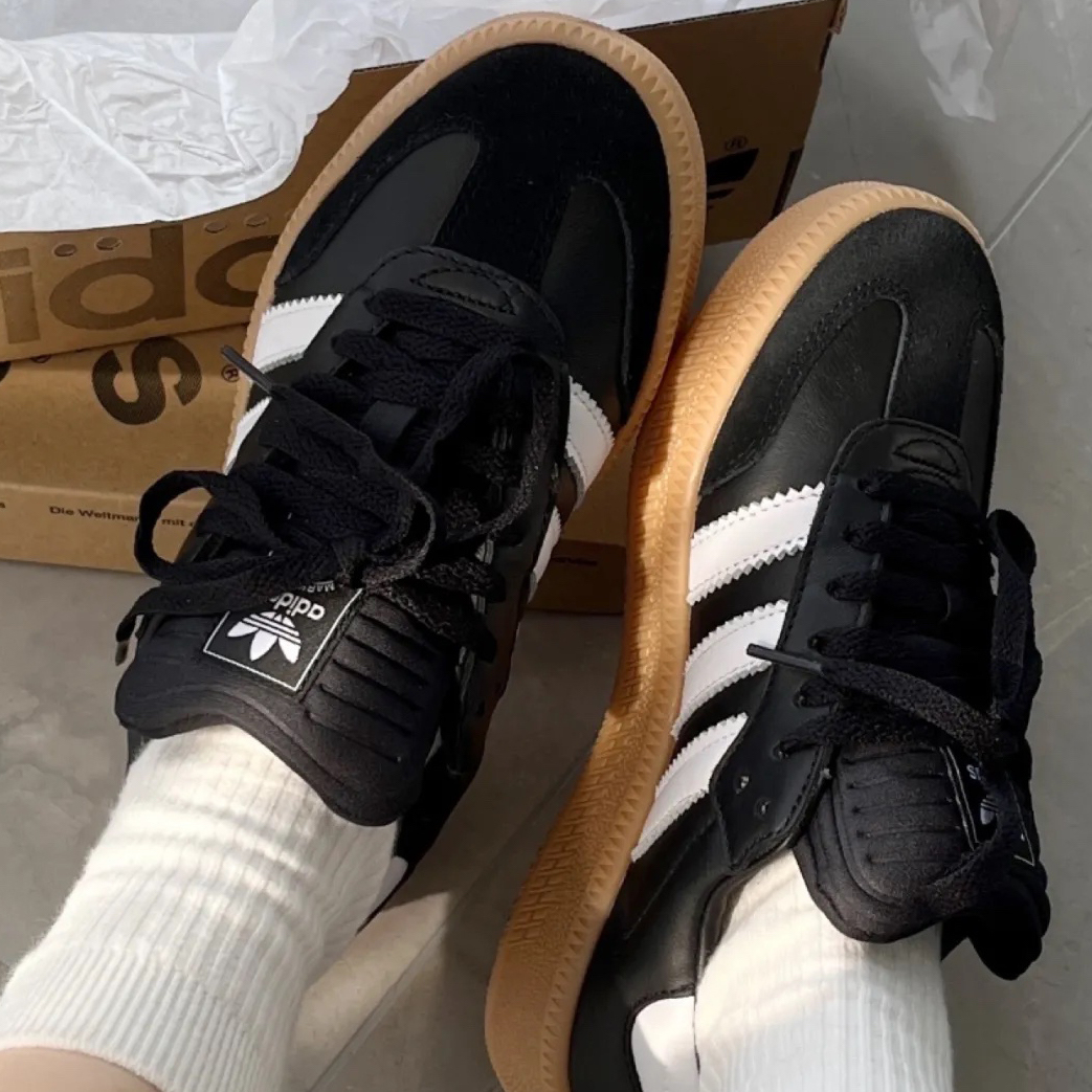 ADIDAS SAMBA XLG 黑色 焦糖底 德訓鞋 復古 厚底 增高 男女鞋 IE1379 / 調貨