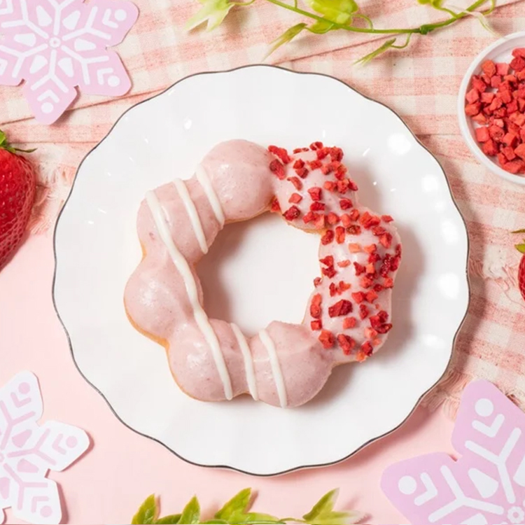 【Mister Donut】3重草莓波堤