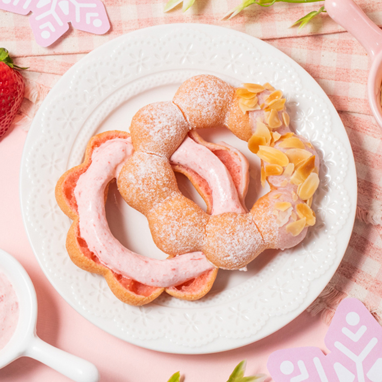 【Mister Donut】草莓奶霜波堤