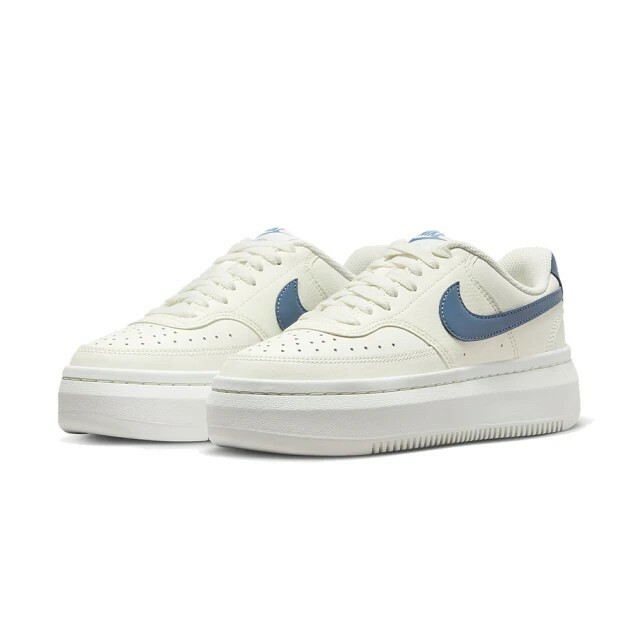 Nike Court Vision Alta 厚底 白底藍勾  DM0113-102