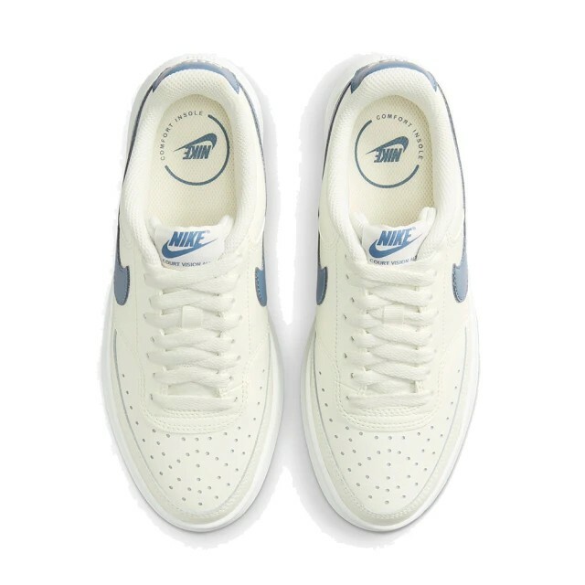 Nike Court Vision Alta 厚底 白底藍勾  DM0113-102