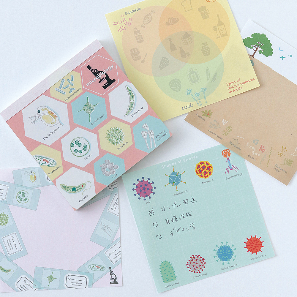 微生物學 方形便條本 ｜日本STUDY HOLIC