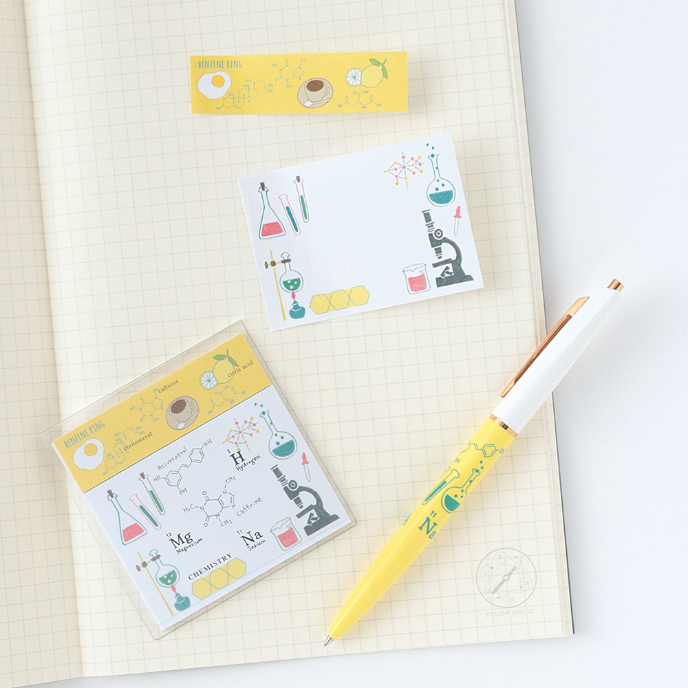 化學 40枚便利貼 MEMO ｜日本STUDY HOLIC
