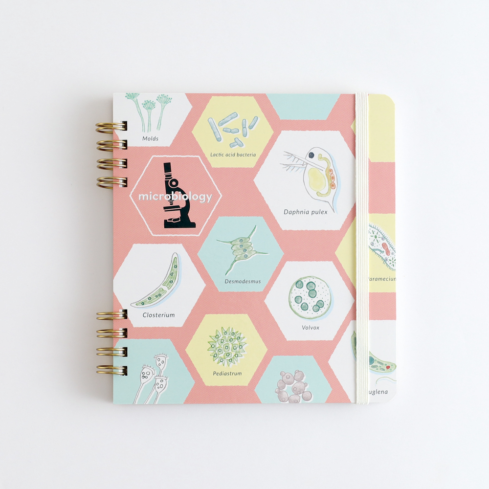 微生物學圖鑑 線圈筆記本 ｜日本STUDY HOLIC