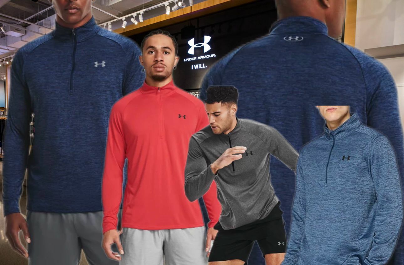 【現貨】Under Armour K021495 男裝半拉鏈長袖