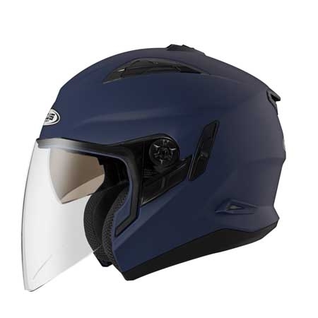 ZEUS 瑞獅 ZS613B 消光藍｜zeus helmets 素色 半罩 安全帽 雙鏡片