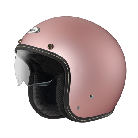 ZEUS 瑞獅 ZS388A 消光玫瑰金｜zeus helmets 素色 復古 半罩安全帽 內墨鏡