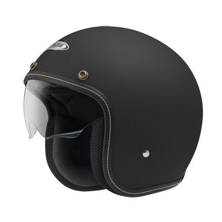 ZEUS 瑞獅 ZS388A 消光黑｜zeus helmets 素色 復古 半罩安全帽 內墨鏡