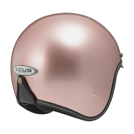 ZEUS 瑞獅 ZS388A 玫瑰金｜zeus helmets 素色 復古 半罩安全帽 內墨鏡