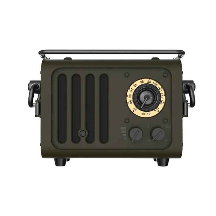 【超優惠價格】Muzen Audio Wild Jeep 戶外藍牙音響收音機｜Green 軍綠色