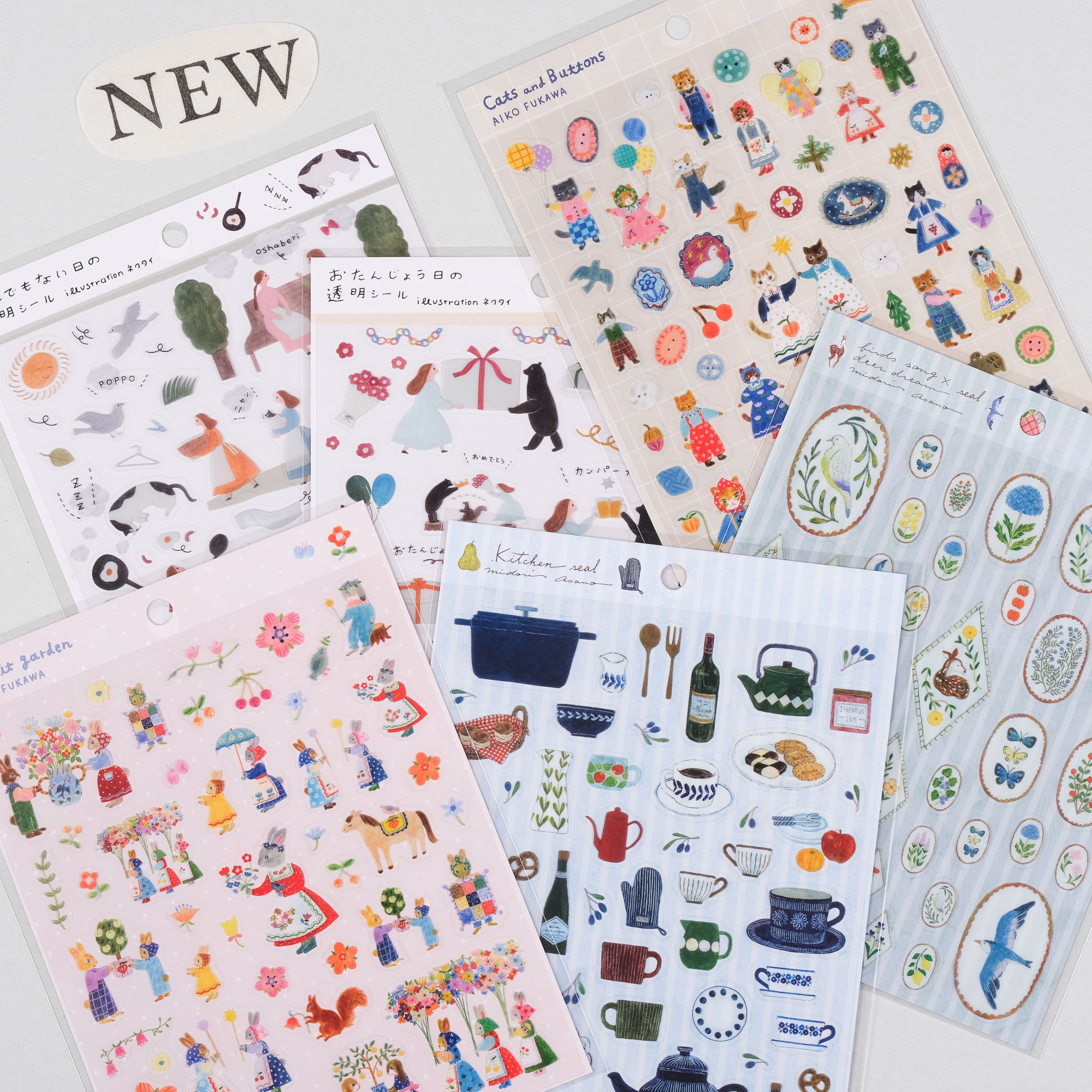 PET 透明割型貼紙 /表現社/JAPAN