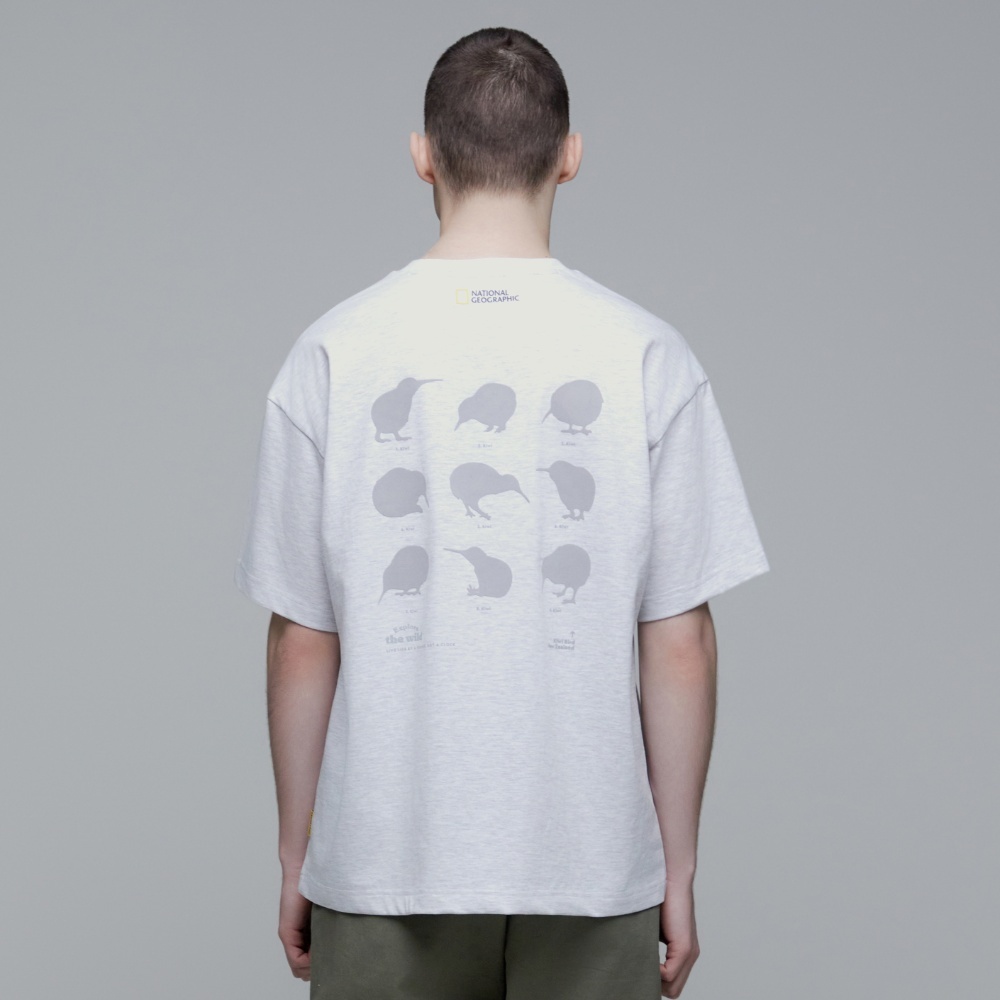 Unisex Kiwi Graphic Eco Short Sleeve Tee - M/IVORY