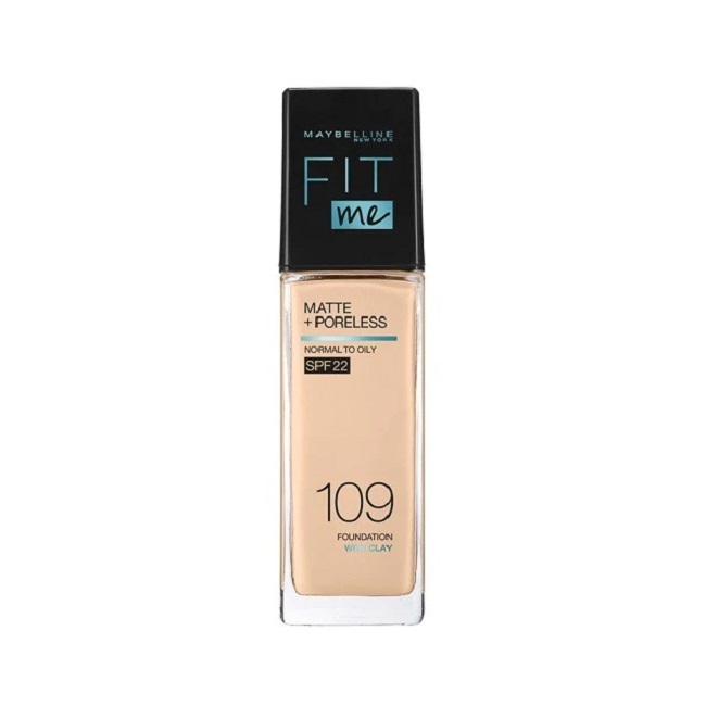Maybelline New York - Fit Me 霧光控油零毛孔啞緻粉底液 SPF22 #109 30ml