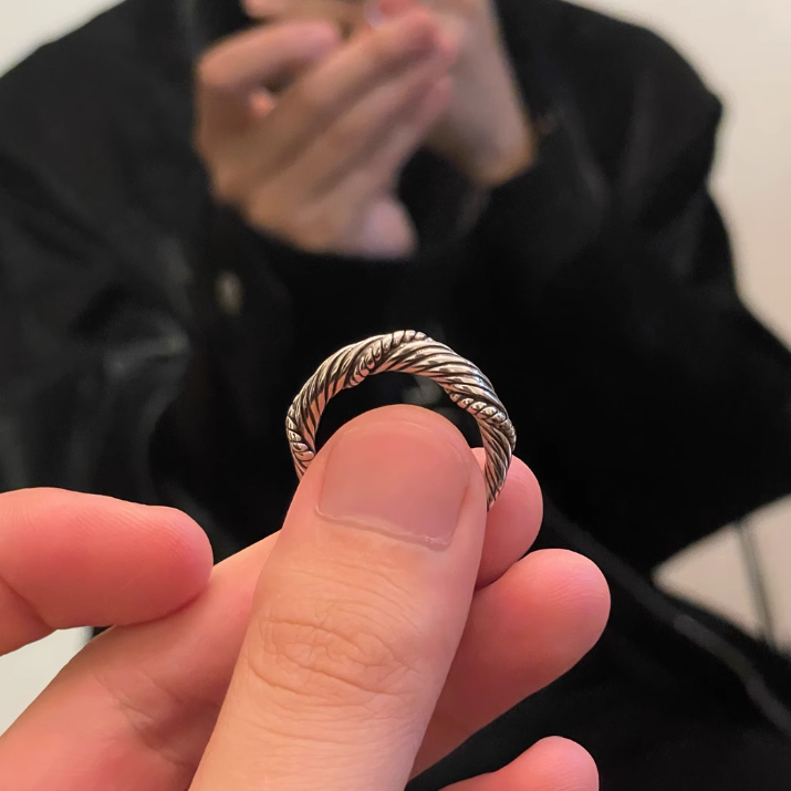 【ACCS004】泰式編織設計開口戒指