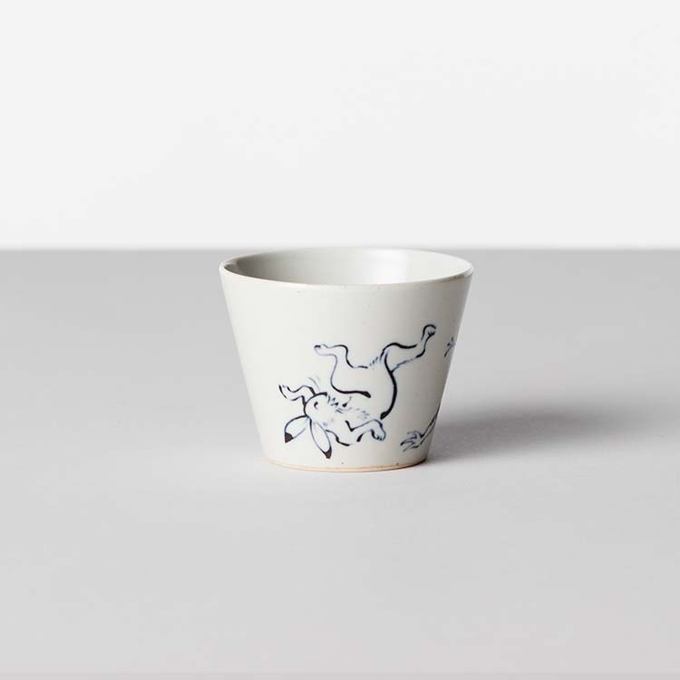 BARBAR 彩繪豬口杯-黑釉彩繪款