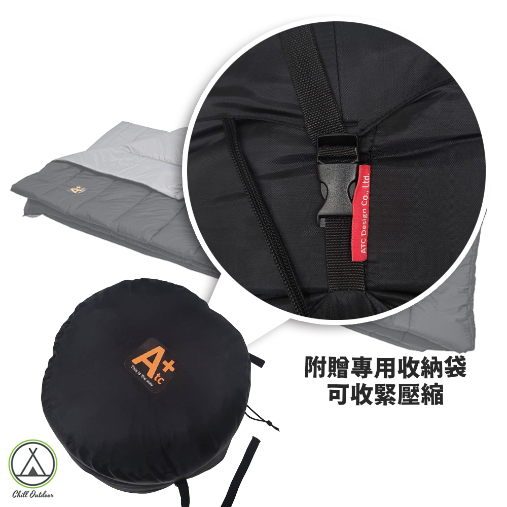 Atc TPU睡袋充氣床 黑色