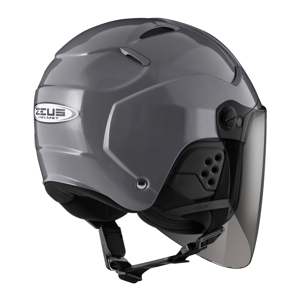 ZEUS 瑞獅 ZS229B 水泥灰｜zeus helmets 素色 半罩式 3/4罩