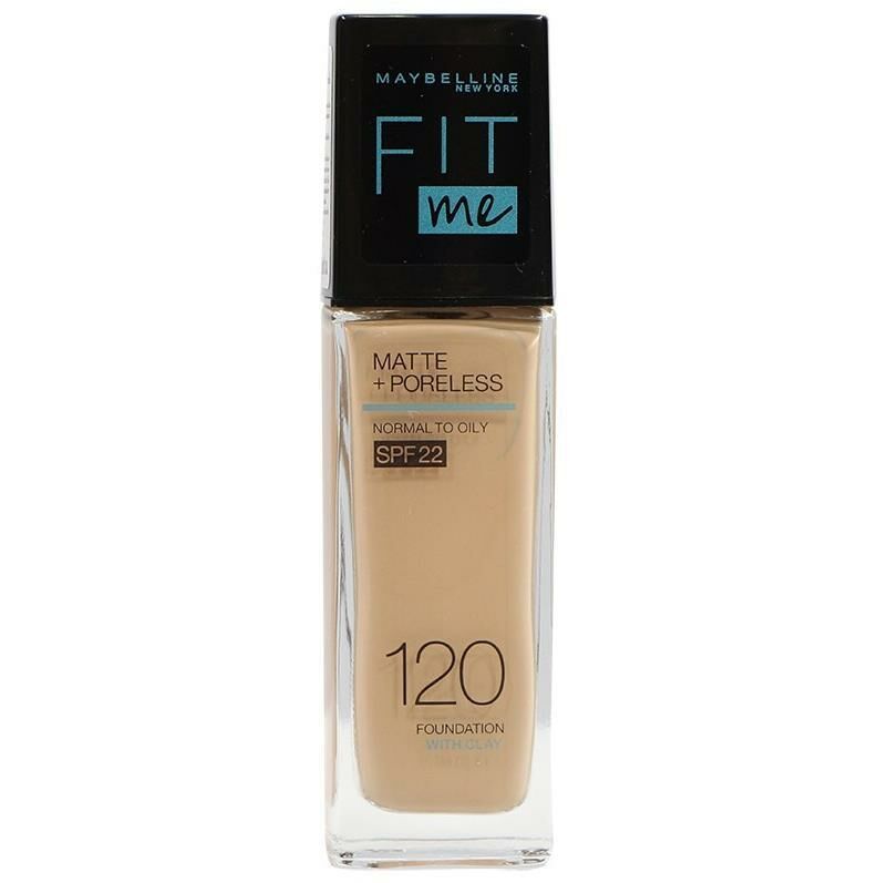 Maybelline New York - Fit Me 霧光控油零毛孔啞緻粉底液 SPF22 #120 30ml