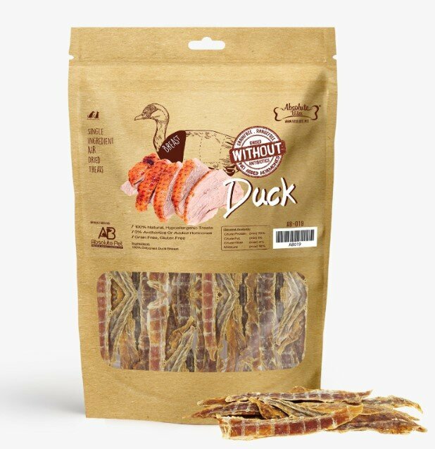 Absolute Bites 天然風乾原塊精選鴨胸條90g (貓狗適用)
