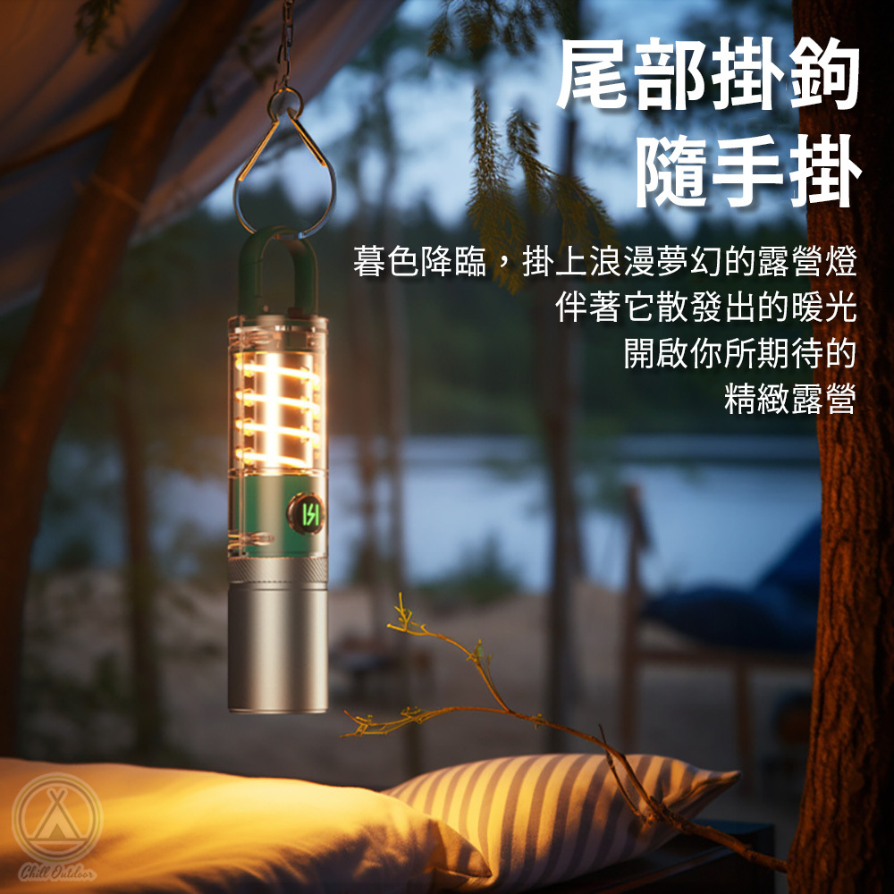 雙光源LED變焦防水手電筒 CB-936