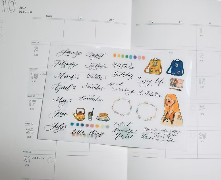 手帳轉印貼紙2入｜甜蜜生活 La  dolce vita 台灣